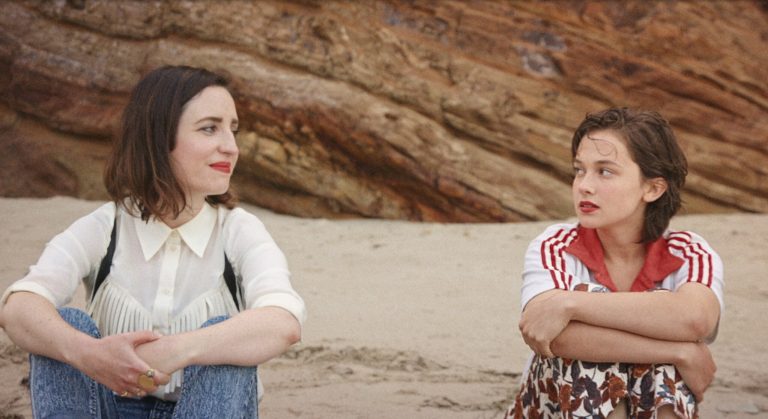 Zoe Lister-Jones and Cailee Spaeny in How It Ends.